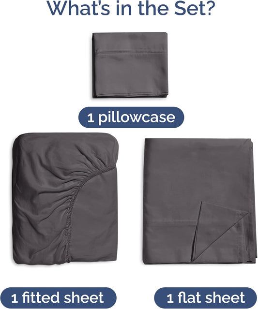 100% Bamboo Sheet Set (Dark Grey)