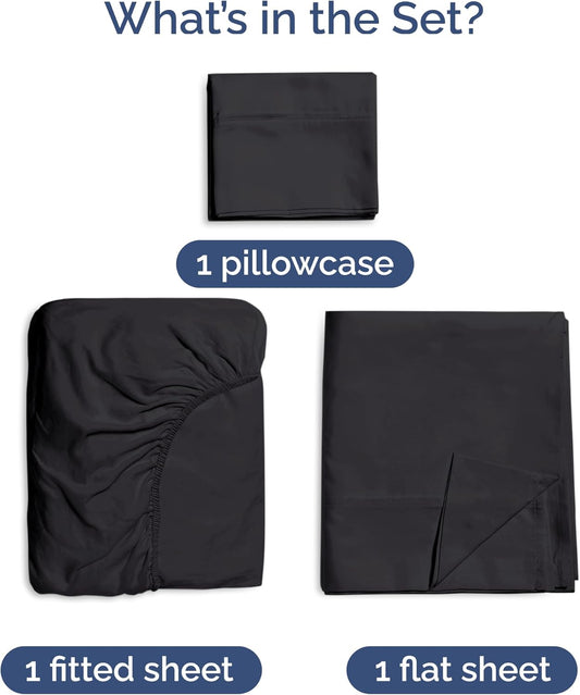 100% Bamboo Sheet Set (Black)